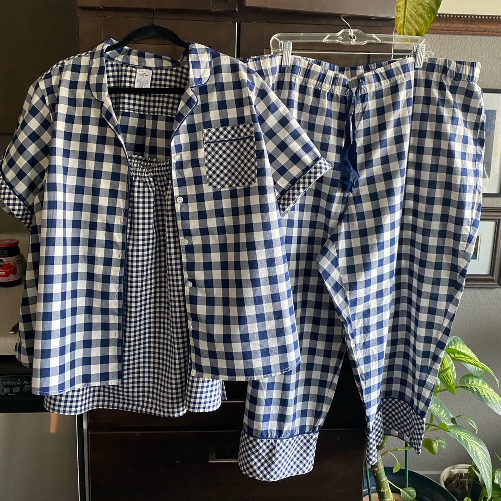 3 piece Draper James for Lands End pajamas.  100% cotton.  Size 3X